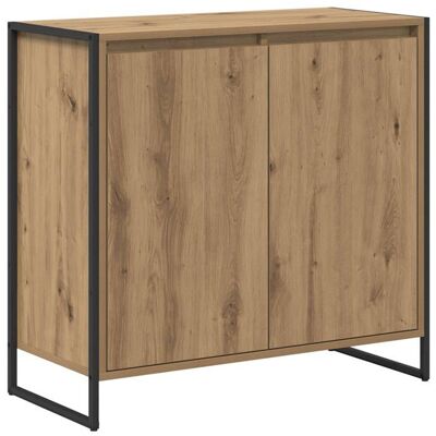 Meuble dappoint en bois - vidaXL - 79x36x75 cm - Chêne Artisan - Bois dingénierie - 2 portes - Rectangulaire Beige - Publicité Meuble dappoint en bois - vidaXL - 79x36x75 cm - Chêne Artisan - Bois dingénierie - 2 portes - Rectangulaire Beige - Publicité