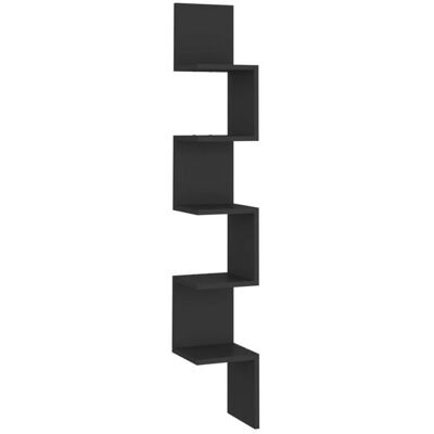 VIDAXL Noir Étagère dangle murale - Étagère flottante de rangement Noir 20x20x1275 cm - Bois d’ingénierie @EU572236 Noir - Publicité VIDAXL Noir Étagère dangle murale - Étagère flottante de rangement Noir 20x20x1275 cm - Bois d’ingénierie @EU572236 Noir - Publicité