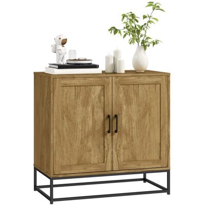 Buffet meuble de rangement - HOMCOM - 2 portes avec étagère intérieur - 80 x 40 x 78 cm - bois naturel Beige - Publicité Buffet meuble de rangement - HOMCOM - 2 portes avec étagère intérieur - 80 x 40 x 78 cm - bois naturel Beige - Publicité