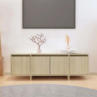 VIDAXL Meuble TV-Banc TV chêne sonoma 120x30x405 cm - bois Meuble TV chêne sonoma 120x30x405 cm - bois dingénierie 86675 Beige - Publicité VIDAXL Meuble TV-Banc TV chêne sonoma 120x30x405 cm - bois Meuble TV chêne sonoma 120x30x405 cm - bois dingénierie 86675 Beige - Publicité