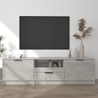vidaXL Meuble TV Centre de Divertissement Armoire Basse Armoire Stéréo Meuble de Salon Salle de Séjour Gris Béton 811452 Gris - Publicité vidaXL Meuble TV Centre de Divertissement Armoire Basse Armoire Stéréo Meuble de Salon Salle de Séjour Gris Béton 811452 Gris - Publicité