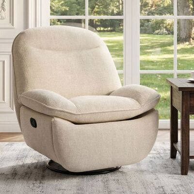 FlexiSpot XC6 Oval Fauteuil Relax Inclinable et pivotant 360° avec Poche latérale Dossier et Repose-Pieds réglables Beige Beige - Publicité FlexiSpot XC6 Oval Fauteuil Relax Inclinable et pivotant 360° avec Poche latérale Dossier et Repose-Pieds réglables Beige Beige - Publicité