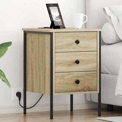 VIDAXL Automne/hiver Beige Cabinet de chevet (Set de 2) Chêne sonoma 42x41x61cm - Hauteur:61cm DEC6323518 Beige - Publicité VIDAXL Automne/hiver Beige Cabinet de chevet (Set de 2) Chêne sonoma 42x41x61cm - Hauteur:61cm DEC6323518 Beige - Publicité