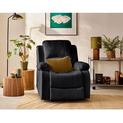 BEST MOBILIER Armand - fauteuil relax électrique en simili - Noir Noir - Publicité BEST MOBILIER Armand - fauteuil relax électrique en simili - Noir Noir - Publicité