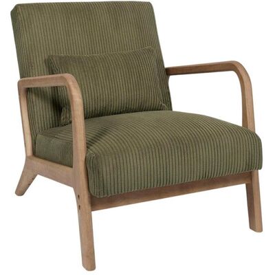 HOME DECO FACTRY Fauteuil - HOME DECO FACTORY - Scott - Design - Confortable - Vert Vert - Publicité HOME DECO FACTRY Fauteuil - HOME DECO FACTORY - Scott - Design - Confortable - Vert Vert - Publicité