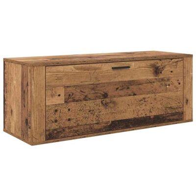 Meuble mural à chaussures - vidaXL - Bois ancien - 100x35x38 cm - Bois dingénierie - 2 étagères - Porte à charnières Marron - Publicité Meuble mural à chaussures - vidaXL - Bois ancien - 100x35x38 cm - Bois dingénierie - 2 étagères - Porte à charnières Marron - Publicité