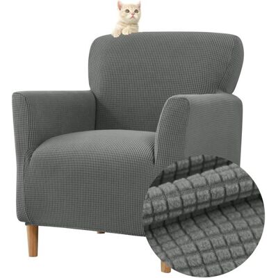 Housse de Fauteuil Extensible 1 Place Jacquard Housse de Fauteuil Club Lavable Protecteur de FauteuilGris foncé Gris - Publicité Housse de Fauteuil Extensible 1 Place Jacquard Housse de Fauteuil Club Lavable Protecteur de FauteuilGris foncé Gris - Publicité