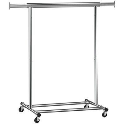 HELLOSHOP26 Portant vêtements métallique robuste charge 90 kg 12_0003725 Gris - Publicité HELLOSHOP26 Portant vêtements métallique robuste charge 90 kg 12_0003725 Gris - Publicité