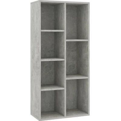 VidaXL Bibliothèque Gris béton 50x25x106 cm Aggloméré Gris - Publicité VidaXL Bibliothèque Gris béton 50x25x106 cm Aggloméré Gris - Publicité