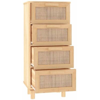 VIDAXL Remise 2026®Enfilade de rangement Brun - Buffet Marron 40x30x90cm - Bois de pin massif et rotin naturel 742 7171708 Marron - Publicité VIDAXL Remise 2026®Enfilade de rangement Brun - Buffet Marron 40x30x90cm - Bois de pin massif et rotin naturel 742 7171708 Marron - Publicité