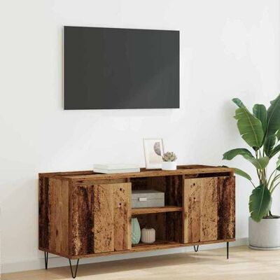 VIDAXL Banc TV Marron Magnifique - Meuble TV - Armoire TV Pour Téléviseur - Bois Ancien 104x35x50cm - Bois dingénierie CL6841077 Marron - Publicité VIDAXL Banc TV Marron Magnifique - Meuble TV - Armoire TV Pour Téléviseur - Bois Ancien 104x35x50cm - Bois dingénierie CL6841077 Marron - Publicité