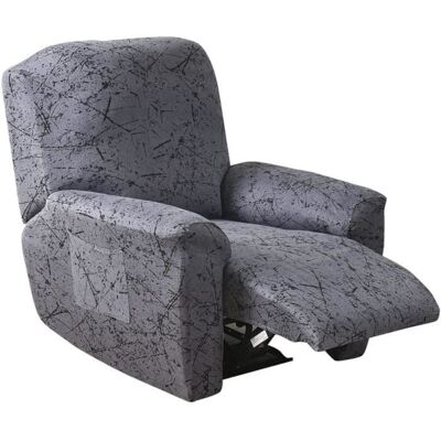 WOVTE Housse de Fauteuil Relax Extensible1 Places Housse de Fauteuil Inclinable Antidérapante avec Poche LatéraleColor 13 Gris - Publicité WOVTE Housse de Fauteuil Relax Extensible1 Places Housse de Fauteuil Inclinable Antidérapante avec Poche LatéraleColor 13 Gris - Publicité