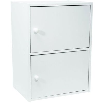 Meuble de rangement WERKA PRO 2 portes 54 cm cm compact Blanc - Publicité Meuble de rangement WERKA PRO 2 portes 54 cm cm compact Blanc - Publicité