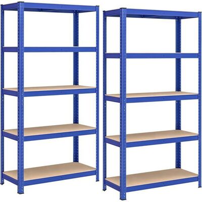 SONGMICS Étagère Charge Lourde Lot de 2 Étagère de Rangement 180 x 90 x 40 cm Capacité 875 kg Cadre en Acier Bleu Bleu - Publicité SONGMICS Étagère Charge Lourde Lot de 2 Étagère de Rangement 180 x 90 x 40 cm Capacité 875 kg Cadre en Acier Bleu Bleu - Publicité