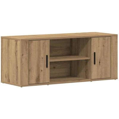 vidaXL Meuble TV Artisan Eiche - Moderne, Pratique, Facile à Assembler - TV Stand - Publicité vidaXL Meuble TV Artisan Eiche - Moderne, Pratique, Facile à Assembler - TV Stand - Publicité