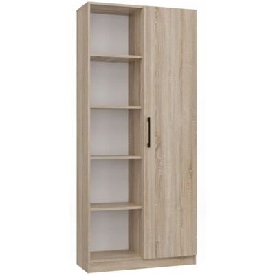 Bibliothèque Villme Design Minimaliste - 1 porte + 10 étagères - 80x30x182 cm - Publicité Bibliothèque Villme Design Minimaliste - 1 porte + 10 étagères - 80x30x182 cm - Publicité