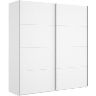 PEGANE Armoire à portes coulissantes coloris blanc brillant - Longueur 180 x Profondeur 65 x Hauteur 204 cm Blanc - Publicité PEGANE Armoire à portes coulissantes coloris blanc brillant - Longueur 180 x Profondeur 65 x Hauteur 204 cm Blanc - Publicité