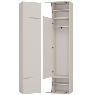 CDF HAGA - Armoire dentrée ou couloir à 3 portes – Garde-robe - beige cachemire Beige - Publicité CDF HAGA - Armoire dentrée ou couloir à 3 portes – Garde-robe - beige cachemire Beige - Publicité