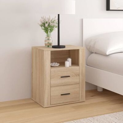 vidaXL Table de chevet Chêne sonoma 50x36x60 cm Bois dingénierie 816731 Marron - Publicité vidaXL Table de chevet Chêne sonoma 50x36x60 cm Bois dingénierie 816731 Marron - Publicité