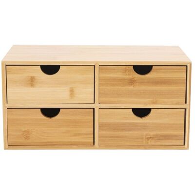 OUKANING Boîte de rangement de bureau à 4 tiroirs boîte de rangement de bureau pour salon et la chambre à coucher - Publicité OUKANING Boîte de rangement de bureau à 4 tiroirs boîte de rangement de bureau pour salon et la chambre à coucher - Publicité