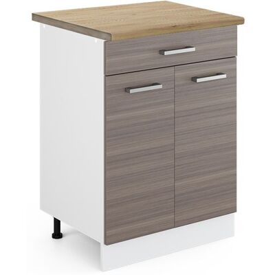Meuble cuisine R-Line 60cm avec tiroir PT Chêne Gris noble/Blanc Vicco 46060 Gris - Publicité Meuble cuisine R-Line 60cm avec tiroir PT Chêne Gris noble/Blanc Vicco 46060 Gris - Publicité