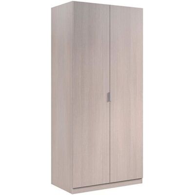 PEGANE Armoire avec 2 portes imitation chene - 180 x 81 x 52 cm Marron - Publicité PEGANE Armoire avec 2 portes imitation chene - 180 x 81 x 52 cm Marron - Publicité