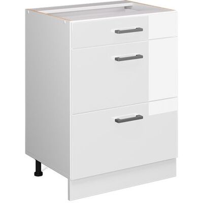 Meuble cuisine R-Line 60cm avec tiroirs sans PT Blanc Haute brillance/Blanc Vicco 37503 Blanc - Publicité Meuble cuisine R-Line 60cm avec tiroirs sans PT Blanc Haute brillance/Blanc Vicco 37503 Blanc - Publicité