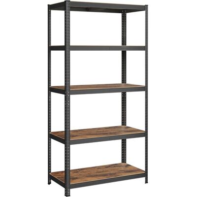 SONGMICS - Étagère de Rangement - 50 x 100 x 200 cm - Marron Rustique - Capacité 600 kg Marron - Publicité SONGMICS - Étagère de Rangement - 50 x 100 x 200 cm - Marron Rustique - Capacité 600 kg Marron - Publicité