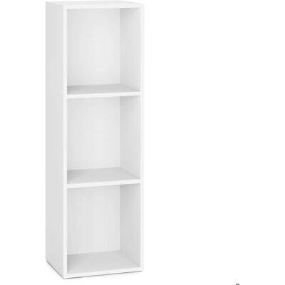 VASAGLE Bibliothèque - CUSTOS Collection - 3 Niveaux - Blanc Nuage - Compartiments Ouverts Blanc - Publicité VASAGLE Bibliothèque - CUSTOS Collection - 3 Niveaux - Blanc Nuage - Compartiments Ouverts Blanc - Publicité