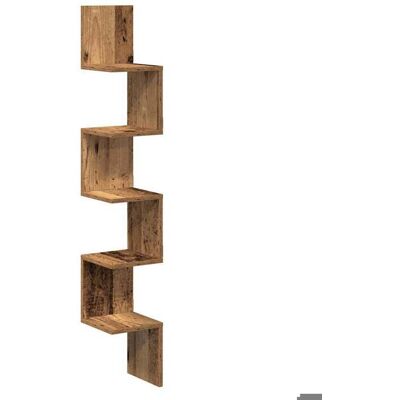 VIDAXL Brun Étagère flottante/Mual de rangementCHIC Étagère dangle murale vieux bois 20x20x1275cm @FR51069 Marron - Publicité VIDAXL Brun Étagère flottante/Mual de rangementCHIC Étagère dangle murale vieux bois 20x20x1275cm @FR51069 Marron - Publicité