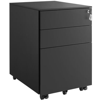 Armoire à dossiers en acier SONGMICS - 3 tiroirs, verrouillable, mobile - Publicité Armoire à dossiers en acier SONGMICS - 3 tiroirs, verrouillable, mobile - Publicité