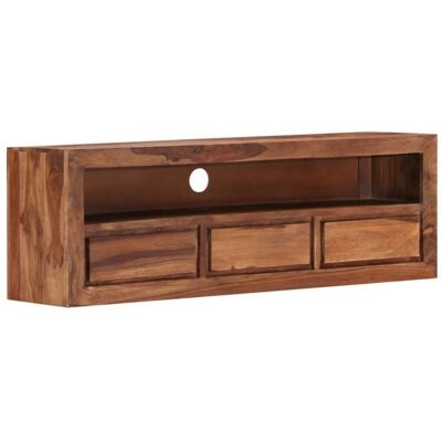 Meuble TV en bois de sheesham - 120x30x40 cm - Marron - Publicité Meuble TV en bois de sheesham - 120x30x40 cm - Marron - Publicité