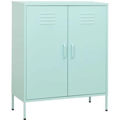 vidaXL Armoire de rangement Vert menthe 80x35x1015 cm Acier Vert - Publicité vidaXL Armoire de rangement Vert menthe 80x35x1015 cm Acier Vert - Publicité