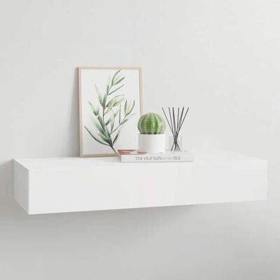 vidaXL Etagère à Tiroir Murale Armoire Flottante Etagère Suspendue Support Mural Salon Salle de Séjour Maison Blanc 330255 Blanc - Publicité vidaXL Etagère à Tiroir Murale Armoire Flottante Etagère Suspendue Support Mural Salon Salle de Séjour Maison Blanc 330255 Blanc - Publicité