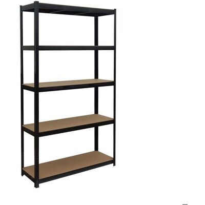 Relaxdays Rayonnage lourd H x L x P : 200 x 120 x 60 cm 875 kg 5 niveaux rayonnage cave à emboîter noir/marron - Publicité Relaxdays Rayonnage lourd H x L x P : 200 x 120 x 60 cm 875 kg 5 niveaux rayonnage cave à emboîter noir/marron - Publicité