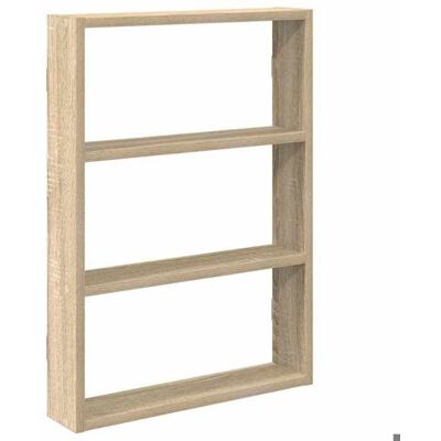 Étagère murale chêne sonoma - vidaxl - 43x9x60 cm - Bois dingénierie - Facile à nettoyer - Capacité de charge 20 kg Marron - Publicité Étagère murale chêne sonoma - vidaxl - 43x9x60 cm - Bois dingénierie - Facile à nettoyer - Capacité de charge 20 kg Marron - Publicité
