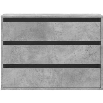 VIDAXL Moderne Commode dangle BURKE MEUBLE BAS gris béton 80x41x58 cm bois dingénierie AA3192 Gris - Publicité VIDAXL Moderne Commode dangle BURKE MEUBLE BAS gris béton 80x41x58 cm bois dingénierie AA3192 Gris - Publicité
