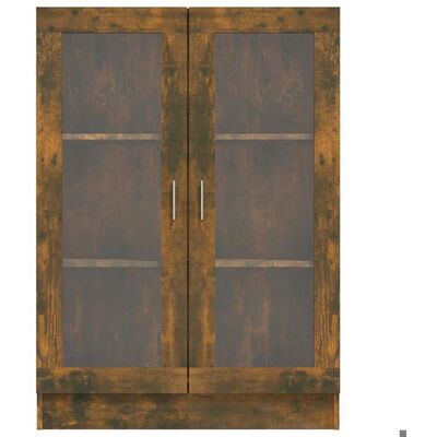VIDAXL Bibliothèque SOLOMOON CHIC Armoire à vitrine - Meuble de salon - Chêne fumé 825x305x115 cm Bois dingénierie BB229 Marron - Publicité VIDAXL Bibliothèque SOLOMOON CHIC Armoire à vitrine - Meuble de salon - Chêne fumé 825x305x115 cm Bois dingénierie BB229 Marron - Publicité
