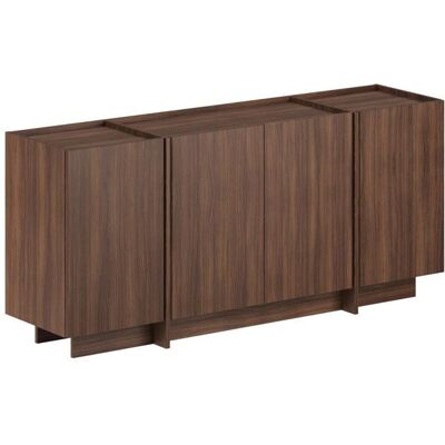 HANAH HOME Buffet en bois Dorma - 180 x 45 x 80 cm - Noyer Milano Marron - Publicité HANAH HOME Buffet en bois Dorma - 180 x 45 x 80 cm - Noyer Milano Marron - Publicité