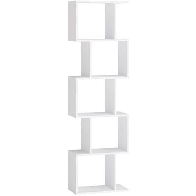 VASAGLE Bibliothèque Étagère à 5 Niveaux 24 x 40 x 159 cm Meuble de Rangement Cloison Séparateur Blanc Nuage Blanc - Publicité VASAGLE Bibliothèque Étagère à 5 Niveaux 24 x 40 x 159 cm Meuble de Rangement Cloison Séparateur Blanc Nuage Blanc - Publicité