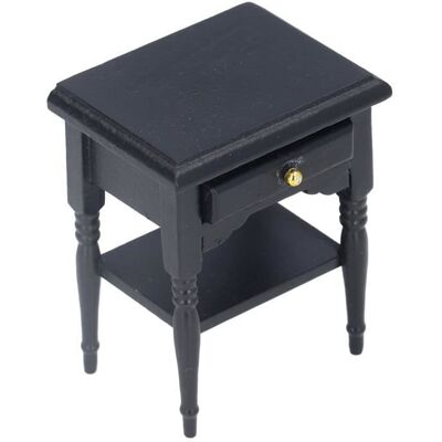 TMISHION Table de chevet miniature en bois de maison de poupée 1:12 1:12 maison de poupée miniature en bois table de chevet Noir - Publicité TMISHION Table de chevet miniature en bois de maison de poupée 1:12 1:12 maison de poupée miniature en bois table de chevet Noir - Publicité