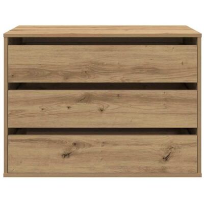 VIDAXL Moderne Commode dangle BURKE MEUBLE BAS chêne artisanal 80x41x58 cm bois dingénierie AA3197 Marron - Publicité VIDAXL Moderne Commode dangle BURKE MEUBLE BAS chêne artisanal 80x41x58 cm bois dingénierie AA3197 Marron - Publicité