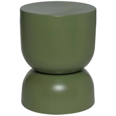 SWEEEK Table dappoint. bout de canapé. table de chevet en métal. vert kaki Madi Ø32 x H 42cm Vert - Publicité SWEEEK Table dappoint. bout de canapé. table de chevet en métal. vert kaki Madi Ø32 x H 42cm Vert - Publicité