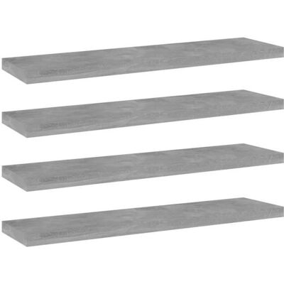 vidaXL Panneaux de bibliothèque 4 pcs gris béton bois d’ingénierie 805130 Gris - Publicité vidaXL Panneaux de bibliothèque 4 pcs gris béton bois d’ingénierie 805130 Gris - Publicité