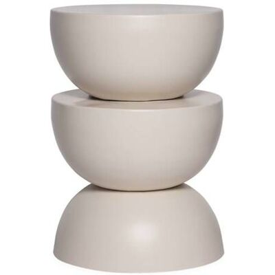 SWEEEK Table dappoint. bout de canapé. table de chevet en métal. crème. Coumba. Ø32 x H 46.5cm Beige - Publicité SWEEEK Table dappoint. bout de canapé. table de chevet en métal. crème. Coumba. Ø32 x H 46.5cm Beige - Publicité