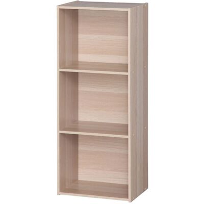 Iris Ohyama Etagère de rangement en bois 3 étages CX-3FN Marron Clair L42 x P29.7 x H102.9 cm Marron - Publicité Iris Ohyama Etagère de rangement en bois 3 étages CX-3FN Marron Clair L42 x P29.7 x H102.9 cm Marron - Publicité