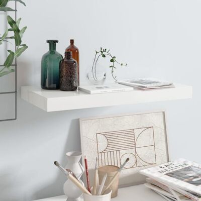 VIDAXL SALE 2025Étagère flottante de salon - Étagère murale flottante - Blanc brillant - 50x23x38 cm MDF15 Kg 8161 Blanc - Publicité VIDAXL SALE 2025Étagère flottante de salon - Étagère murale flottante - Blanc brillant - 50x23x38 cm MDF15 Kg 8161 Blanc - Publicité