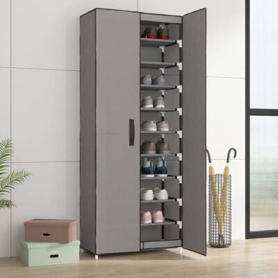 VIDAXL SALE 2026 Meuble à chaussures Gris - Armoire à chaussures Gris 60x30x166cm Tissu PRO297635389 Gris - Publicité VIDAXL SALE 2026 Meuble à chaussures Gris - Armoire à chaussures Gris 60x30x166cm Tissu PRO297635389 Gris - Publicité