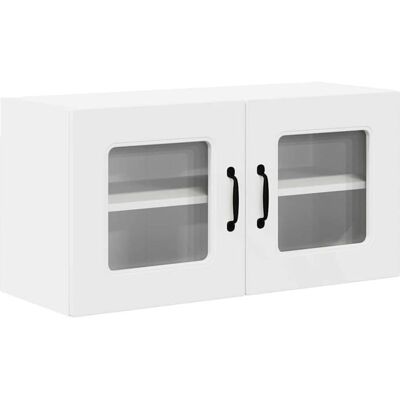 Meuble mural de cuisine - vidaXL - 80x31x40 cm - Blanc - Bois dingénierie - 2 étagères - 2 portes - Rangement spacieux Blanc - Publicité Meuble mural de cuisine - vidaXL - 80x31x40 cm - Blanc - Bois dingénierie - 2 étagères - 2 portes - Rangement spacieux Blanc - Publicité