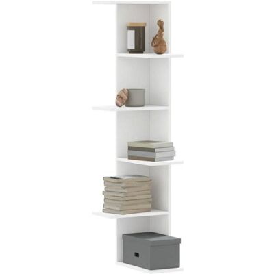 vidaXL Étagère dangle murale blanc 365x365x140 cm bois dingénierie étagère dangle étagère suspendue étagère murale 852627 Blanc - Publicité vidaXL Étagère dangle murale blanc 365x365x140 cm bois dingénierie étagère dangle étagère suspendue étagère murale 852627 Blanc - Publicité